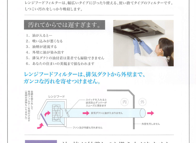 Range Hood Filter レンジフードフィルター施工 出張見積もりサービス | 株式会社ニッセイ